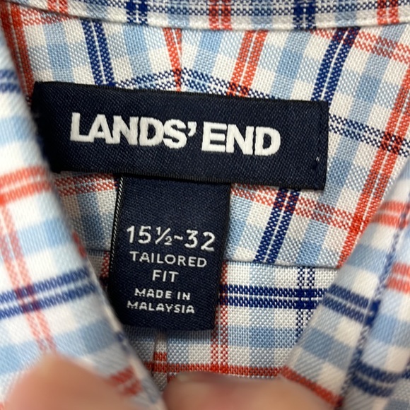 Land’s End Men’s Tailored Fit Shirt - Picture 3 of 6